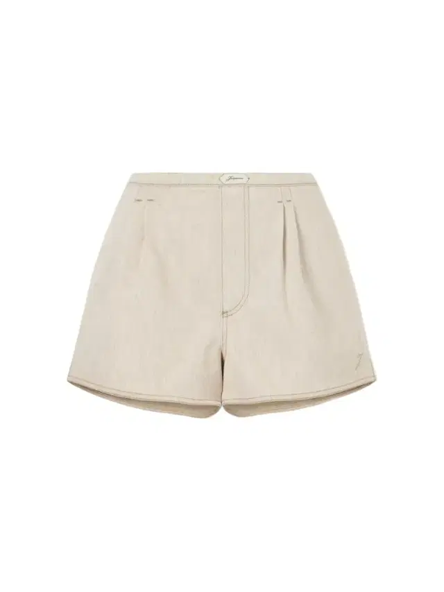 De-nîmes Amelo Pleated Cotton And Hemp-blend Shorts