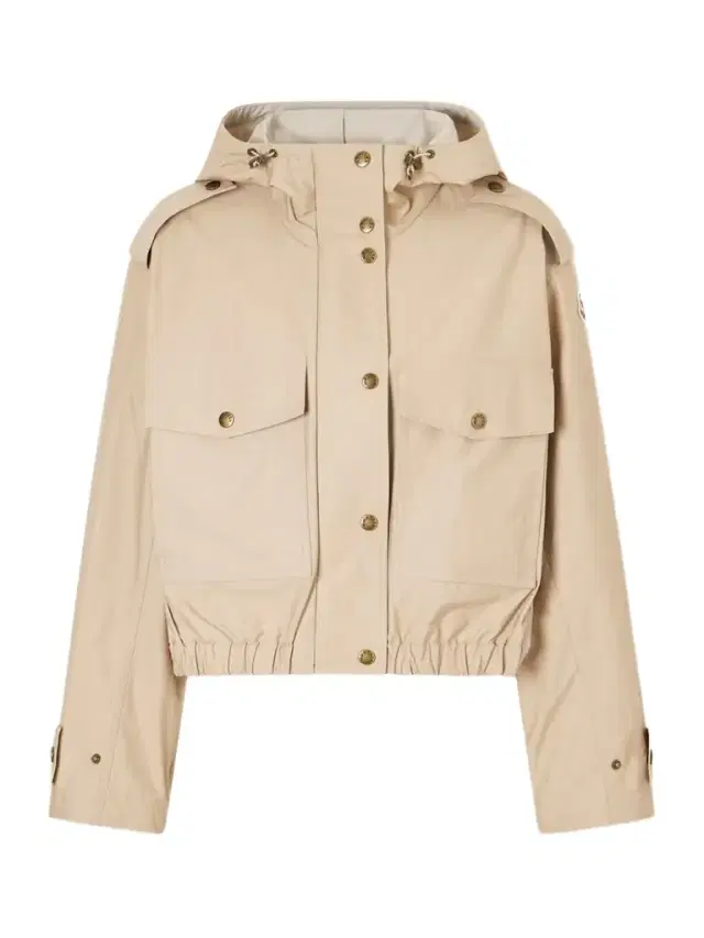 Carex Hooded Cotton-blend Poplin Cropped Jacket