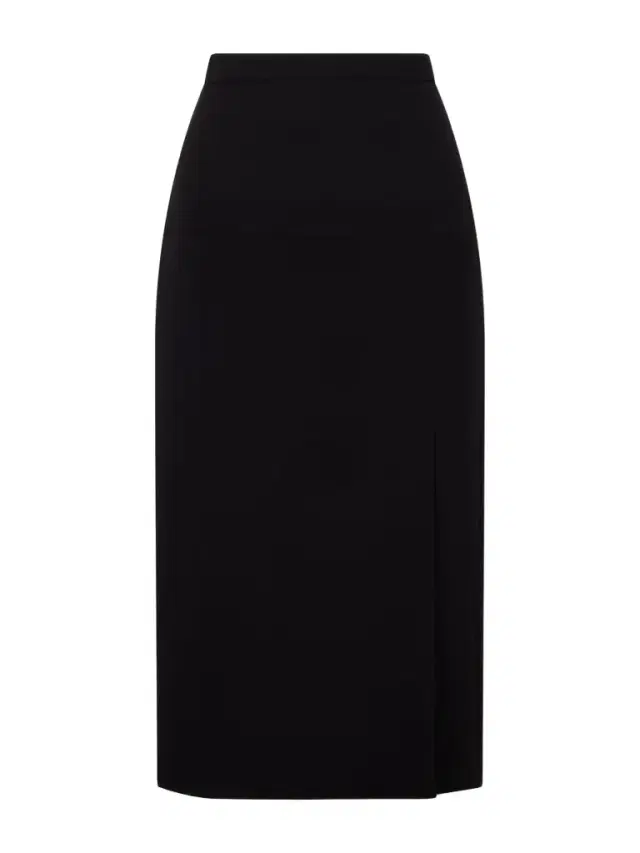 Virgin Wool-crepe Midi Skirt