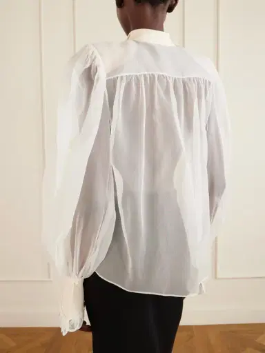Valentino Garavani Silk-organza Blouse | Thumbnail 4 Valentino Garavani Silk-organza Blouse | Thumbnail 4