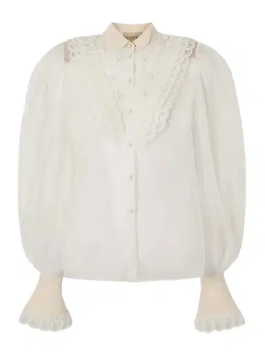 Valentino Garavani Silk-organza Blouse | Thumbnail 1 Valentino Garavani Silk-organza Blouse | Thumbnail 1