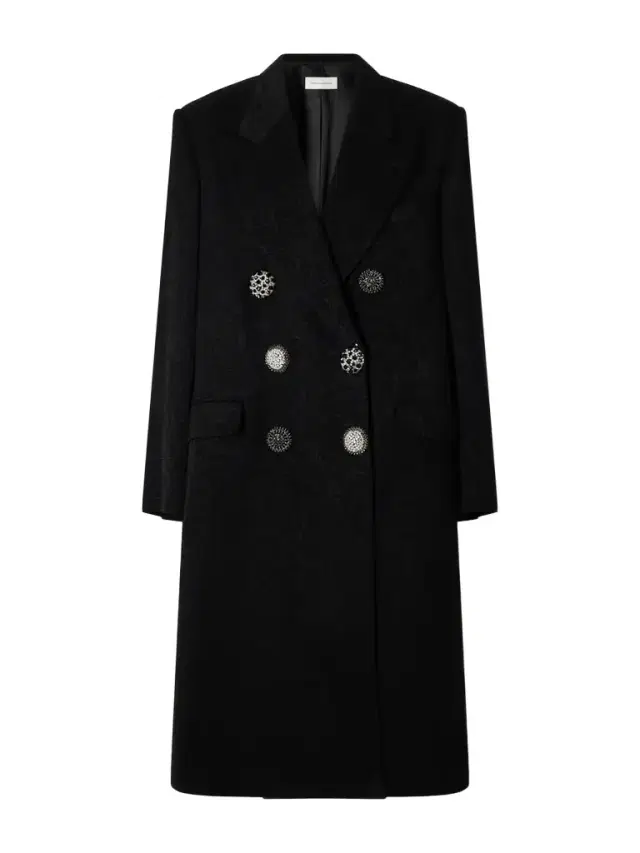 Rosea Embellished Floral-jacquard Coat