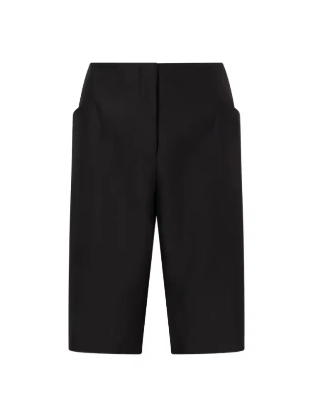 Wool And Silk-blend Crepe Shorts