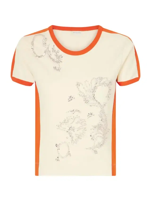 Hental Embellished Cotton-jersey T-shirt