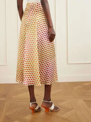 Dries Van Noten Susya Polka-dot Silk-satin Midi Skirt | Thumbnail 4 Dries Van Noten Susya Polka-dot Silk-satin Midi Skirt | Thumbnail 4