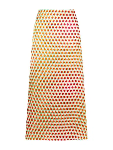 Dries Van Noten Susya Polka-dot Silk-satin Midi Skirt | Thumbnail 1 Dries Van Noten Susya Polka-dot Silk-satin Midi Skirt | Thumbnail 1