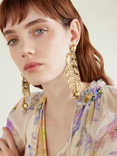 Zimmermann Mira Chandelier Gold-tone Earrings | Thumbnail 2