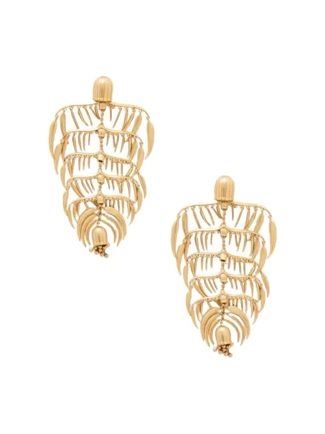 Mira Chandelier Gold-tone Earrings