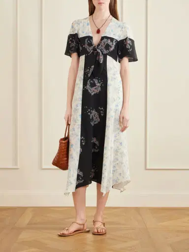 MAISON MAYLE Andalou Floral-print Silk Midi Dress | Thumbnail 2 MAISON MAYLE Andalou Floral-print Silk Midi Dress | Thumbnail 2