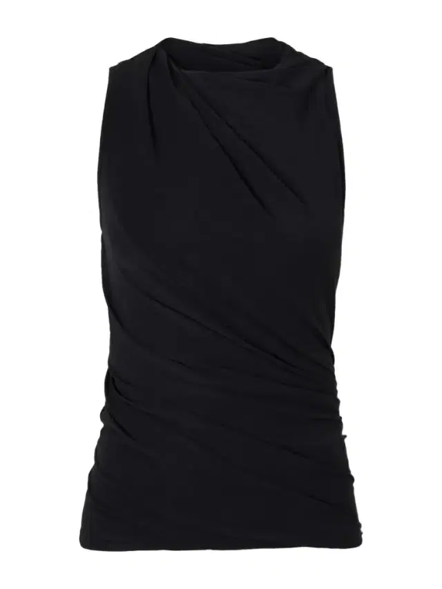 Gathered Stretch-jersey T-shirt
