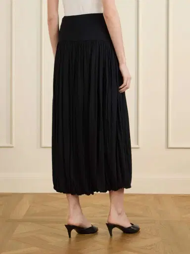 TOTEME Gathered Midi Skirt | Thumbnail 3 TOTEME Gathered Midi Skirt | Thumbnail 3