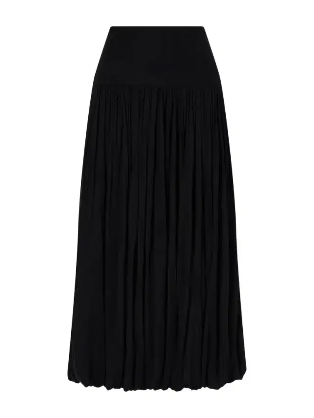Gathered Midi Skirt
