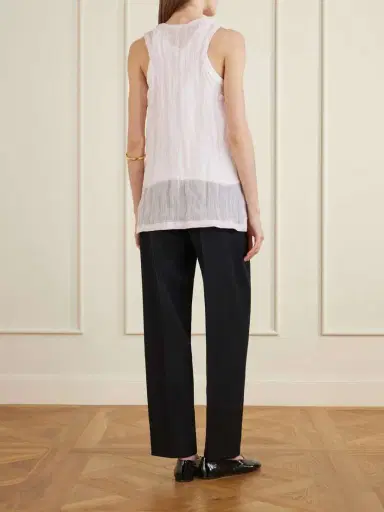 TOTEME Crinkled Cotton-blend Gauze Tank | Thumbnail 3 TOTEME Crinkled Cotton-blend Gauze Tank | Thumbnail 3
