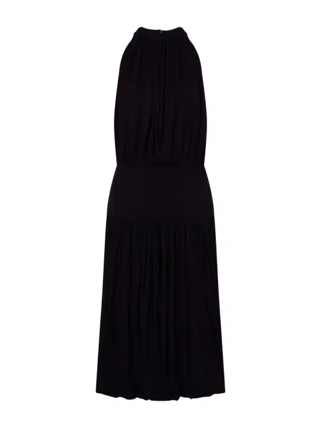 Gathered Jersey Midi Dress