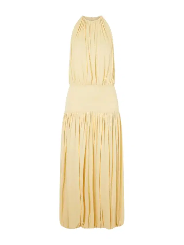 Gathered Jersey Midi Dress
