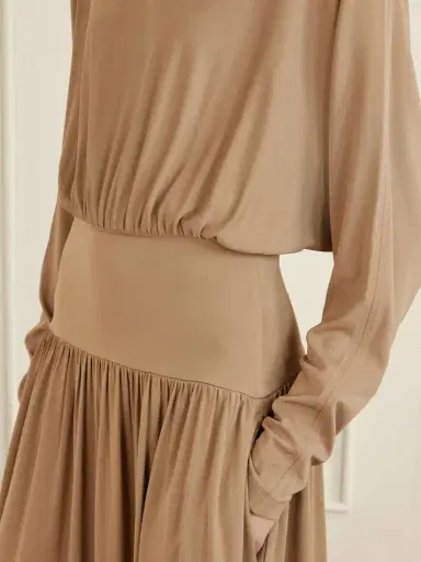 TOTEME Boatneck Jersey Maxi Dress | Thumbnail 4 TOTEME Boatneck Jersey Maxi Dress | Thumbnail 4