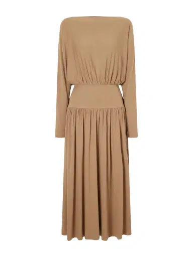 TOTEME Boatneck Jersey Maxi Dress | Thumbnail 1 TOTEME Boatneck Jersey Maxi Dress | Thumbnail 1