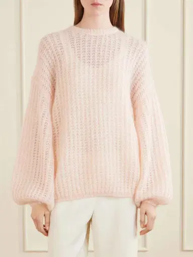 TOTEME Open-knit Mohair-blend Sweater | Thumbnail 3