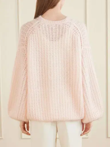 TOTEME Open-knit Mohair-blend Sweater | Thumbnail 4