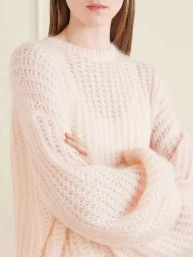 TOTEME Open-knit Mohair-blend Sweater | Thumbnail 5