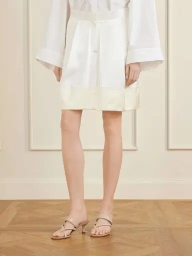 TOTEME Satin Mini Skirt | Thumbnail 3 TOTEME Satin Mini Skirt | Thumbnail 3