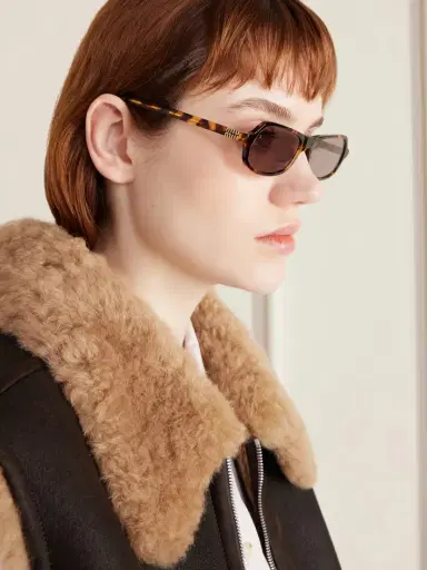Miu Miu Eyewear Round-frame Acetate Sunglasses | Thumbnail 5