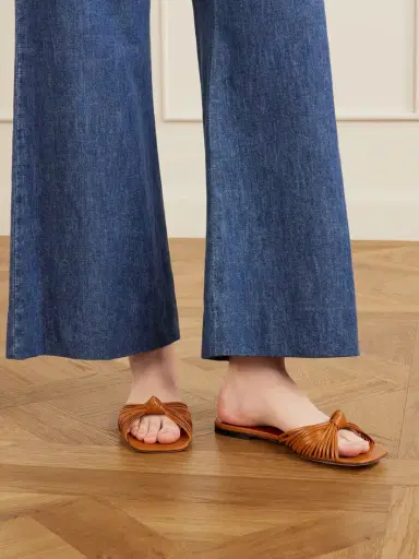 Valentino Garavani Annet Woven Leather Slides | Thumbnail 2 Valentino Garavani Annet Woven Leather Slides | Thumbnail 2