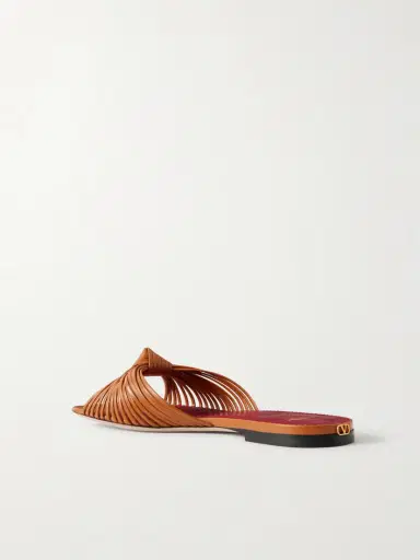 Valentino Garavani Annet Woven Leather Slides | Thumbnail 3 Valentino Garavani Annet Woven Leather Slides | Thumbnail 3
