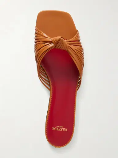 Valentino Garavani Annet Woven Leather Slides | Thumbnail 6 Valentino Garavani Annet Woven Leather Slides | Thumbnail 6