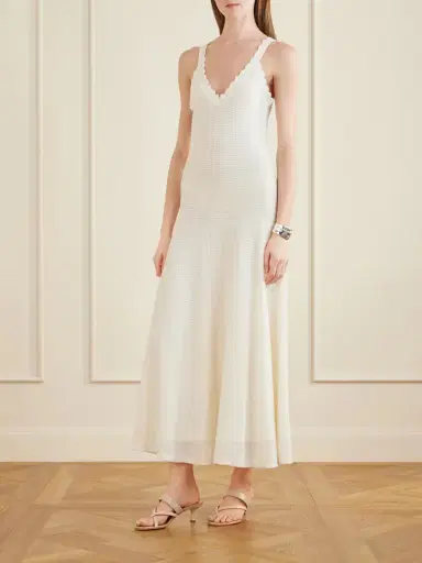 Arch4 Cordelia Crocheted Cotton, Silk And Cashmere-blend Maxi Dress | Thumbnail 3
