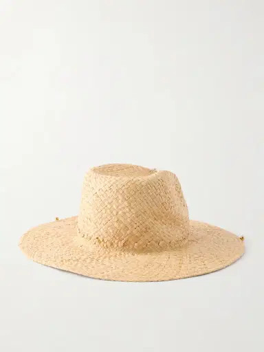 Ruslan Baginskiy Embellished Straw Fedora | Thumbnail 3