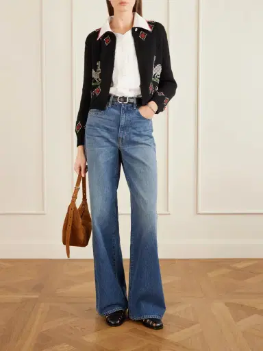 BODE Bunny Jacquard-knit Wool Cardigan | Thumbnail 2