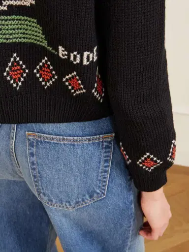 BODE Bunny Jacquard-knit Wool Cardigan | Thumbnail 6