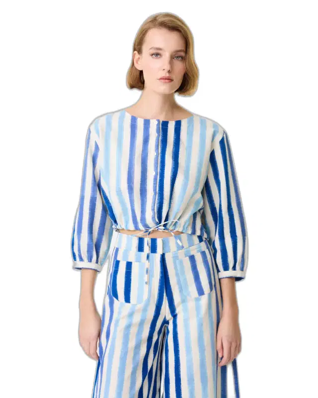 Emporio Sirenuse New Jinny Ikat Stripes