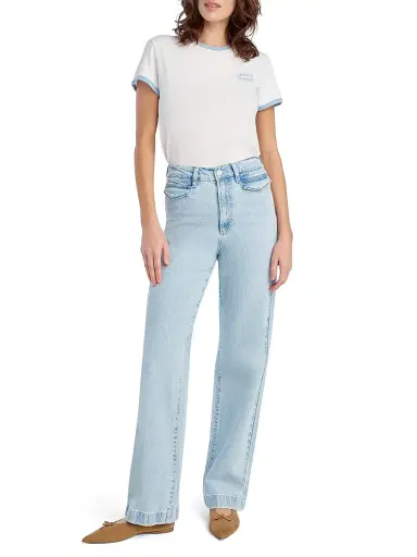 Favorite Daughter Women's The Kelly High-Rise Straight Jeans - Westwood - Size 31 | Thumbnail 3