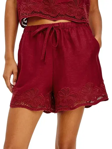 RAILS Women's Jenner Linen Embroidered Shorts | Thumbnail 3 RAILS Women's Jenner Linen Embroidered Shorts | Thumbnail 3