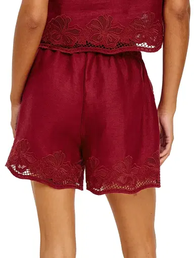 RAILS Women's Jenner Linen Embroidered Shorts | Thumbnail 4 RAILS Women's Jenner Linen Embroidered Shorts | Thumbnail 4