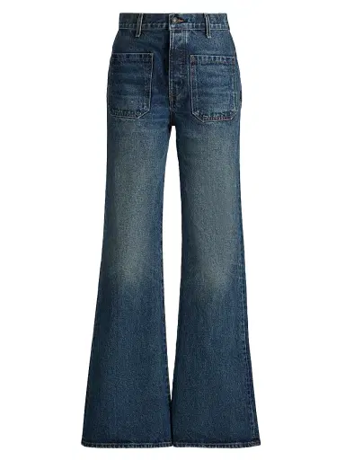 Nili Lotan Women's Florence Patch Pocket Flare Jeans | Thumbnail 1 Nili Lotan Women's Florence Patch Pocket Flare Jeans | Thumbnail 1