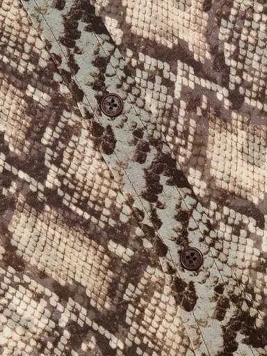 Nili Lotan Women's Gaia Snakeskin-Print Silk Shirt - Stone Brown Snake Print - Size Large | Thumbnail 7 Nili Lotan Women's Gaia Snakeskin-Print Silk Shirt - Stone Brown Snake Print - Size Large | Thumbnail 7