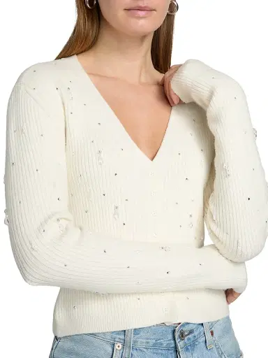 Generation Love Women's Lili Crystal-Embellished Cardigan | Thumbnail 6