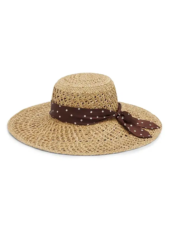 rag & bone Women's Garden Straw Hat - Natural Brown