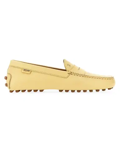 Tod's Women's Gominno Moc Toe Leather Penny Loafers | Thumbnail 1 Tod's Women's Gominno Moc Toe Leather Penny Loafers | Thumbnail 1