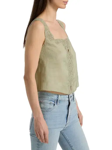 Frame Women's The Embroidered Tank | Thumbnail 4 Frame Women's The Embroidered Tank | Thumbnail 4