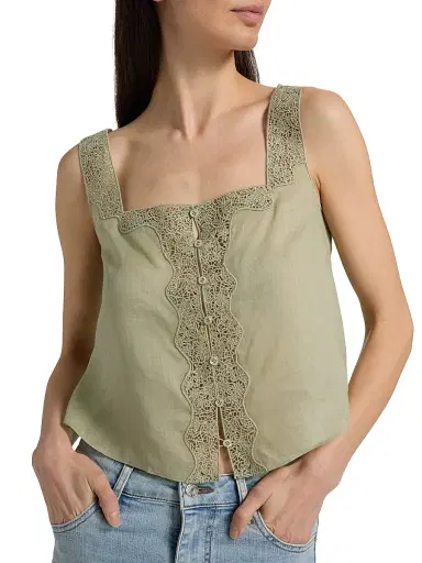 Frame Women's The Embroidered Tank | Thumbnail 6 Frame Women's The Embroidered Tank | Thumbnail 6