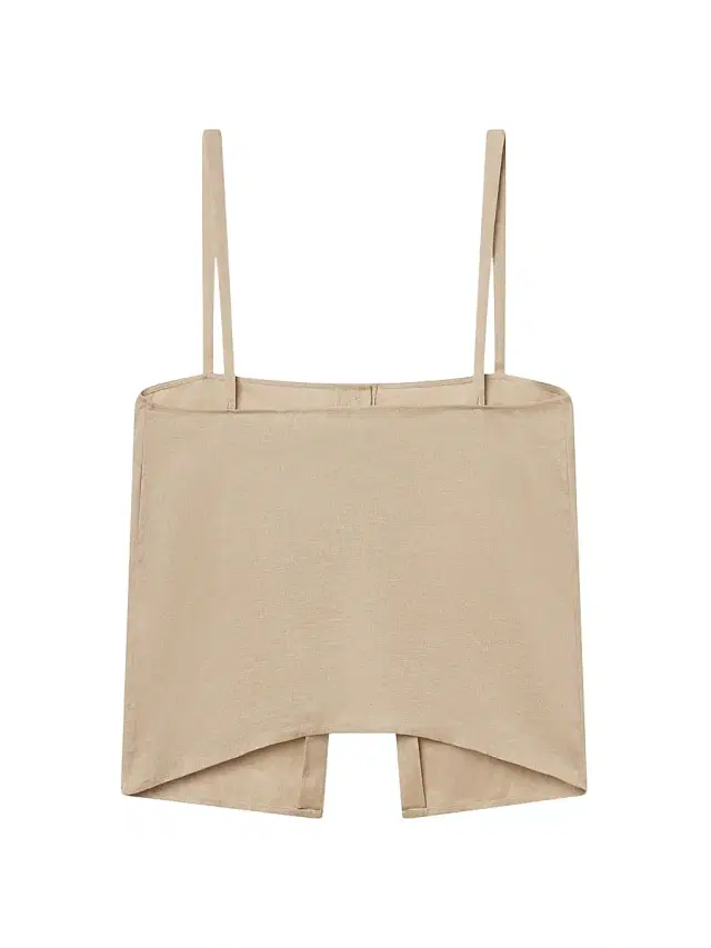 FRAME Women's The Linen Button-Front Cami - Flax