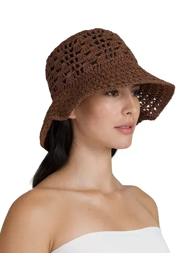 Eugenia Kim Women's Jonah Crochet Bucket Hat | Thumbnail 3