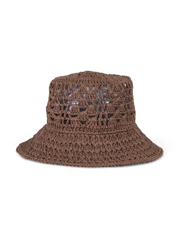 Eugenia Kim Women's Jonah Crochet Bucket Hat - Chocolate