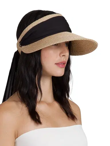 Eugenia Kim Women's Ricky Ribbon Packable Visor | Thumbnail 3 Eugenia Kim Women's Ricky Ribbon Packable Visor | Thumbnail 3
