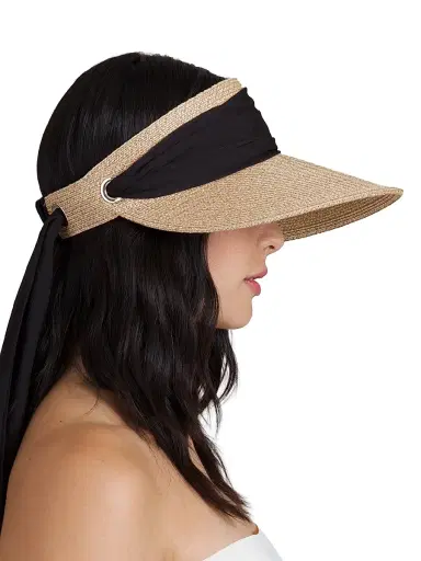 Eugenia Kim Women's Ricky Ribbon Packable Visor | Thumbnail 4 Eugenia Kim Women's Ricky Ribbon Packable Visor | Thumbnail 4