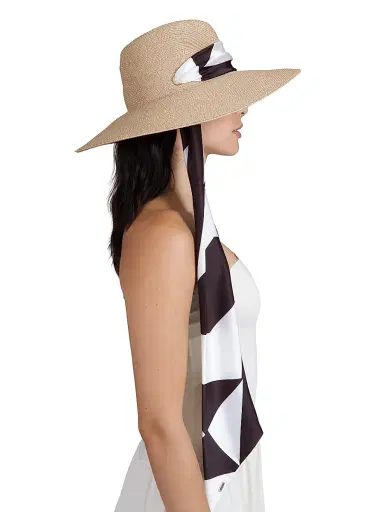 Eugenia Kim Women's Cassidy Scarf-Detail Packable Wide-Brim Fedora | Thumbnail 4 Eugenia Kim Women's Cassidy Scarf-Detail Packable Wide-Brim Fedora | Thumbnail 4